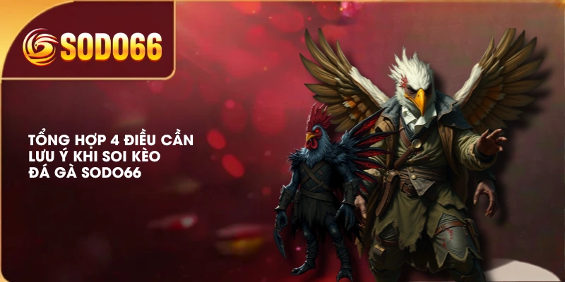 Tổng hợp 4 điều cần lưu ý khi soi kèo đá gà SODO66 